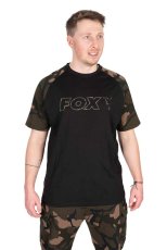 Fox Tričko Black Camo Outline T-Shirt