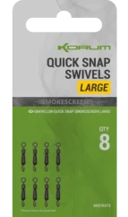Korum Obratlíky Smokescreen Quick Snap Swivel