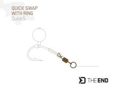 Delphin THE END QuickS gyorskapcsos forgó karikával / 10 db