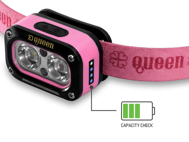 Čelová lampa Delphin QUEEN 3W/1200mAh