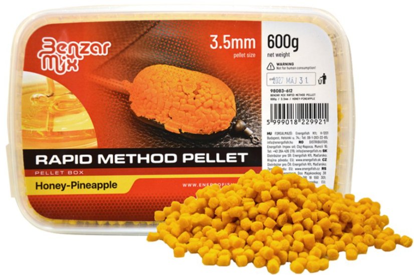BENZAR RAPID METHOD PELLET 1,5MM 600g - Ízesítés: Méz - Ananász