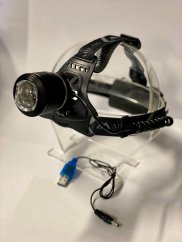 MIKADO Nabíjacia čelovka - HEAD 550 LUM + UV