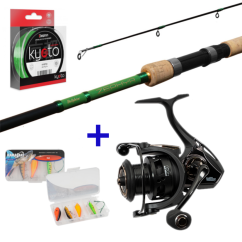 Delphin ZEPHYR Spin 230cm/30g/2 rész + Wizard omega spin 4000 Hot wobler szett