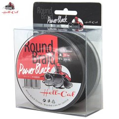 Hell-Cat Splétaná Šňůra Round Braid Power Black 200 m