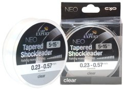 CARP EXPERT NEO TAPERED SHOCK LEADER CLEAR DOBÓELŐTÉT 0,33-0,57 mm 5x15m