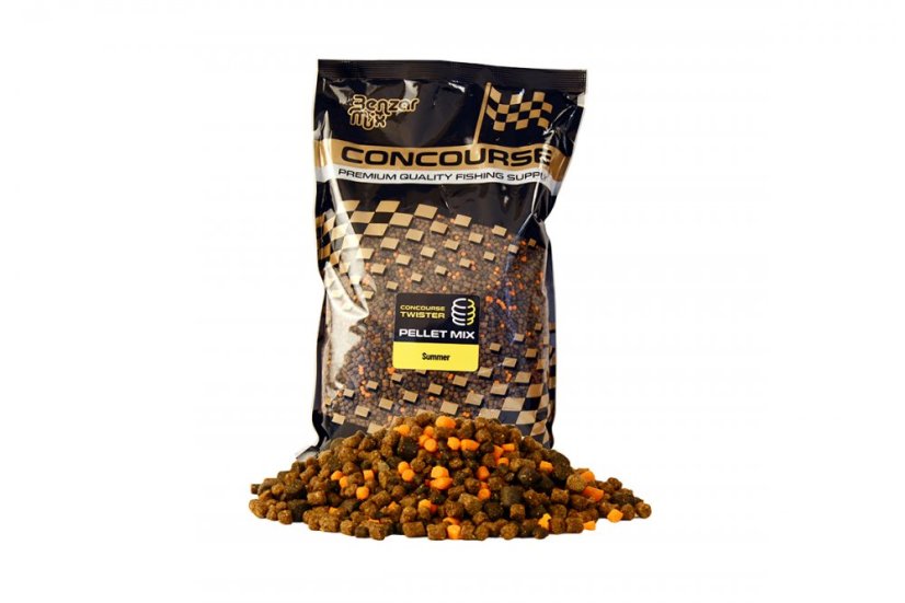 BENZÁR MIX CONCOURSE TWISTER PELLET MIX 800G - Ízesítés: Marcipán - Fokhagyma