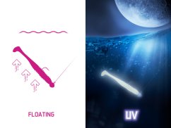 Umelá nástraha Delphin ZANDERA FlexiFLOAT UVs | 12cm