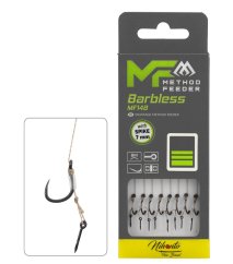 MIKADO MF14 kész method feeder előke szakáll nélküli horoggal 10 cm, 8 db