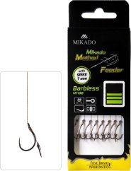 Mikado MF13 szakállas kész Method Feeder fonott előke tüskével 10 cm 8 db