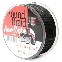 Hell-Cat Splétaná Šňůra Round Braid Power Black 200 m