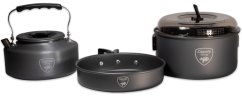 GIANTS FISHING SADA NÁDOBÍ S KONVIČKOU 3 PIECE PAN & KETTLE SET