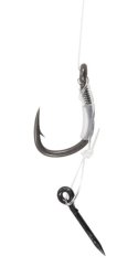 MIKADO MF14 kész method feeder előke – szakállas horoggal 10 cm, 8 db