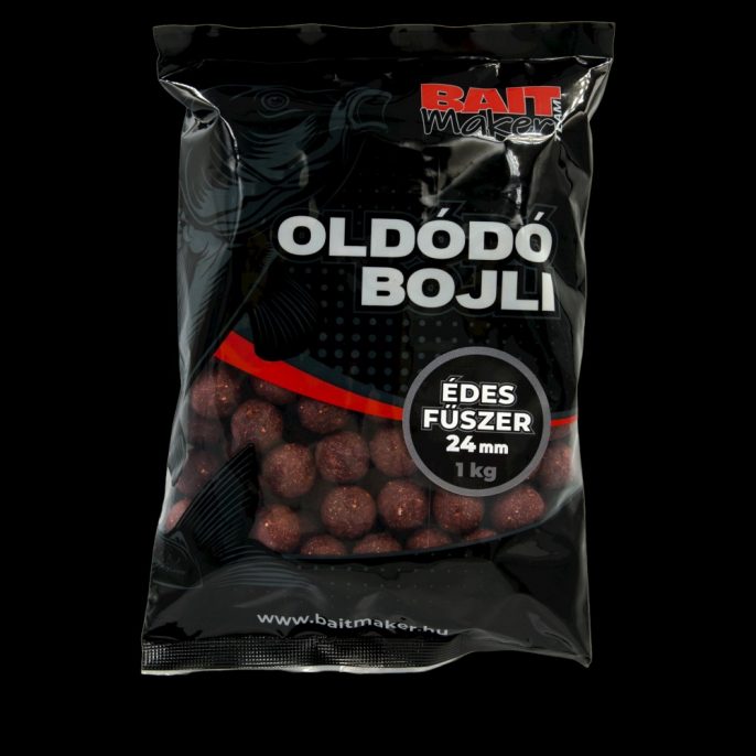 BAIT MAKER Oldódó bojli 24 mm - Ízesítés: Eperfa