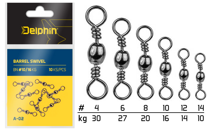 Barrel Swivel A-02/10db - Méret: 6