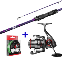Delphin TOXIC 2G 244cm/10-35g/2 díl + Delphin IXTREK 4000 Set