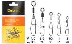 Rolling swivel with Crosslock snap B-04
