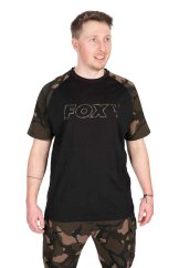 Fox Tričko Black Camo Outline T-Shirt
