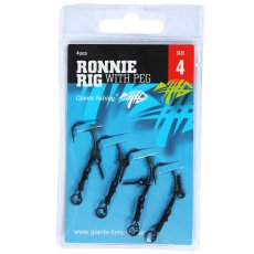 Giants Fishing Náväzec Kaprový Ronnie Rig With Peg 4 ks