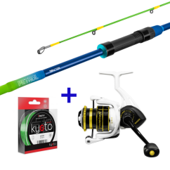 Delphin PETROL TipA 215cm/5-25g/2 rész + Delphin MonoDRAG 4T 4000 Szett
