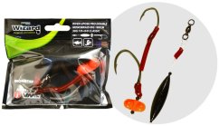 WIZARD MONSTER RIVER UPOSE PRO DOUBLE MONOBRAID RIG 30G 7/0+9/0 CLASSIC