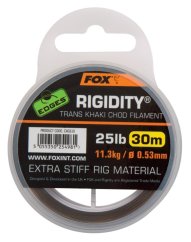 Fox Nadväzcový Vlasec Edges Rigidity Chod Filament 30 m Trans Khaki 0,53mm/11,3 kg