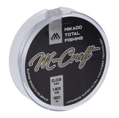 PLETENÁ ŠŇŮRA - M-Craft Braid STEEL GRAY 150m