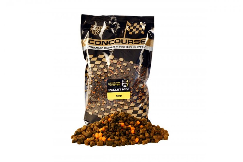 BENZÁR MIX CONCOURSE TWISTER PELLET MIX 800G - Ízesítés: Marcipán - Fokhagyma