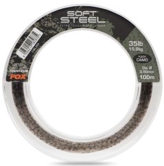 Fox Šokový Vlasec Soft Steel Fleck Camo Leader 100m