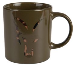 Fox Green & Camo Head Ceramic Mug 350 ml