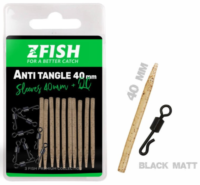ZFISH Anti Tangle Sleeves 40 mm Proti Zamotaniu + QC Obratlík