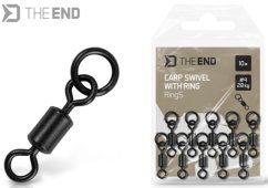 Obratlík s krúžkom Delphin TheEND RingS / 10ks #4/28 kg
