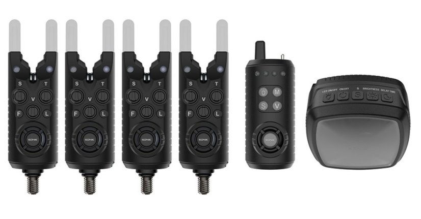 Sonik Sada hlásičů Gizmo2 Alarm Set 4+1 + Bivvy Lamp