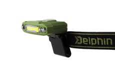 Čelová lampa Delphin RAZOR USB