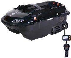 Zavážacia lodička Boatman VULCAN s Eholotem - Čierná