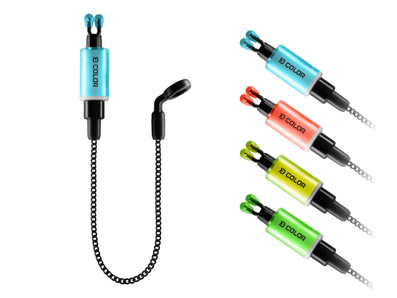 Delphin COLOR láncos kapásjelző szett / 2 db  kék + piros