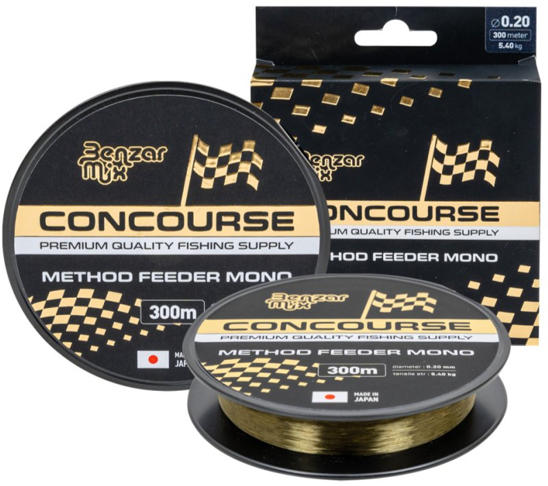BENZÁR CONCOURSE METHOD FEEDER ZSINÓR 300M - Átmérő, terhelőség: 0,28mm