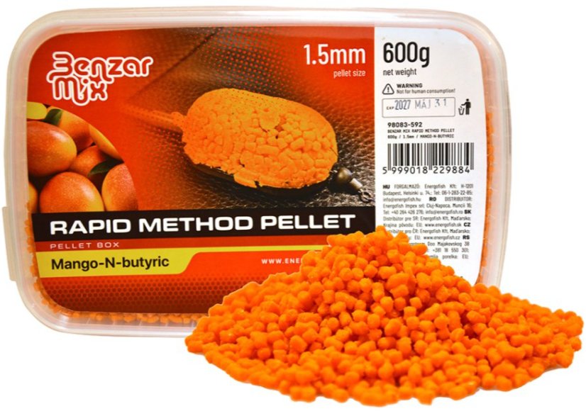 BENZAR RAPID METHOD PELLET 1,5MM 600g - Ízesítés: Méz - Ananász