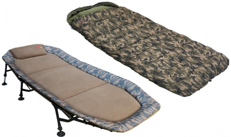 ZFISH CAMO SZETT – HORGÁSZÁGY + HÁLÓZSÁK (Bedchair + Sleeping Bag)