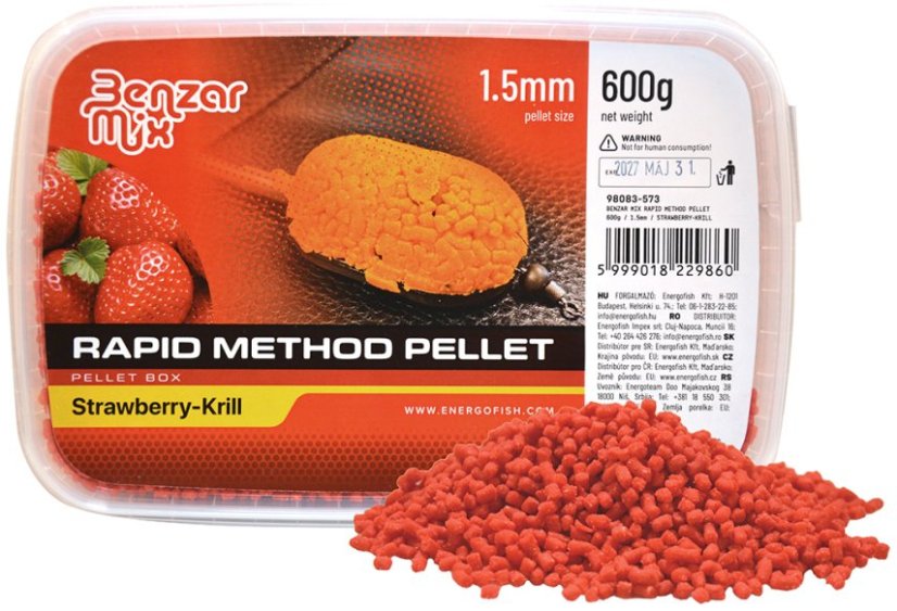 BENZAR RAPID METHOD PELLET 1,5MM 600g - Ízesítés: Méz - Ananász