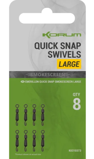 Korum Obratlík Smokescreen Quick Snap Swivel