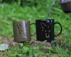 Fox Black & Camo Head Ceramic Mug 350 ml