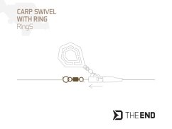 Obratlík s krúžkom Delphin TheEND RingS / 10ks #4/28 kg