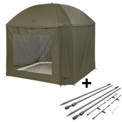 Szett Mivardi ernyő Session Umbrella XL+ Szett stabilizációs rudak Hardcore