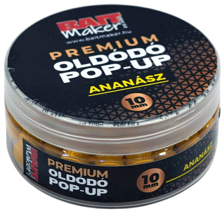 BAIT MAKER Premium Oldódó Pop Up 10 mm - Ízesítés: Lazac - rák