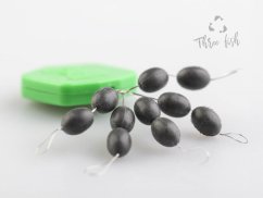 ZFISH Tungsten Ovális Gyöngyök – 10 db