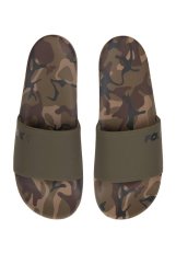 Fox Khaki Camo Sliders papucs