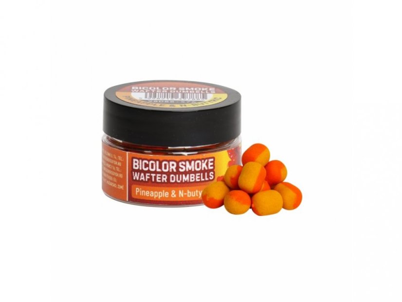 BENZAR MIX Bicolor Smoke Wafter Dumbells 10x8mm - Ízesítés: Csoki - Narancs