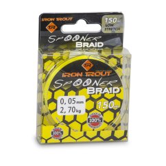Iron Tout šňůra Spooner Braid 150 m žlutá