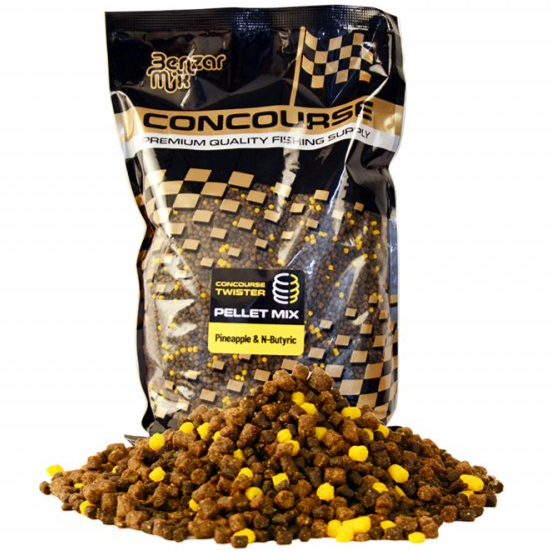 BENZÁR MIX CONCOURSE TWISTER PELLET MIX 800G - Ízesítés: Marcipán - Fokhagyma