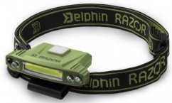 Čelová lampa Delphin RAZOR USB UC